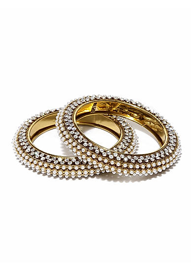 Gold-Plated  White Jewellery Set