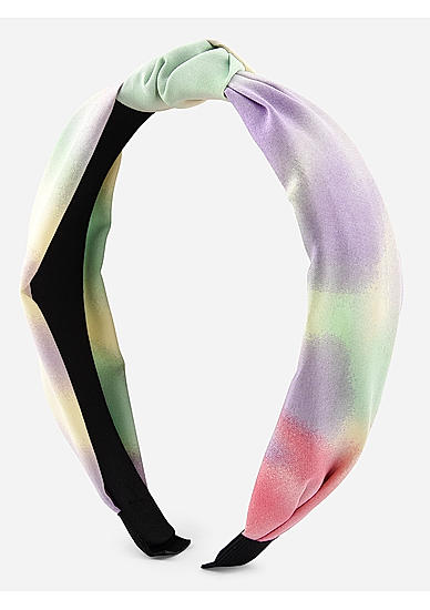 Multicolor Pastel Top Knot Hair Band 