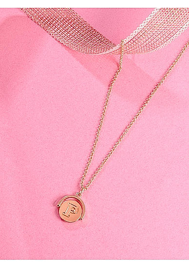 Initial Alphabet P Gold Plated Personalized Pedant Necklace 