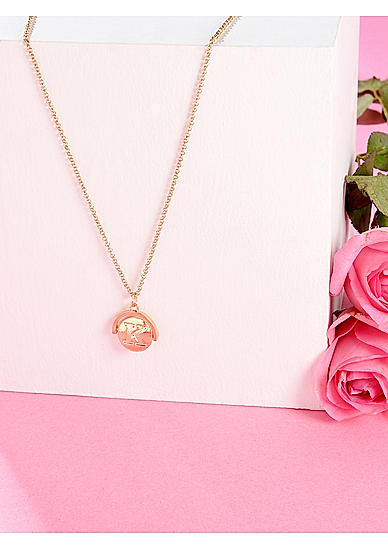 Initial Alphabet K Gold Plated Personalized Pedant Necklace 