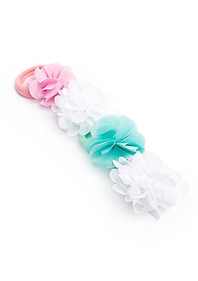 Kids Set Of 4 Pretty Multi Tulle Rubber Band For Girls