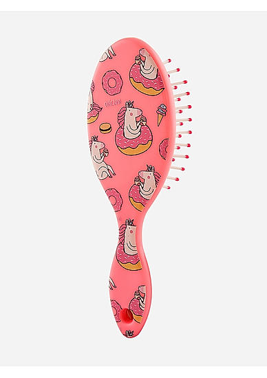Pink Unicorn Printed Paddle Kids Hair Brush 
