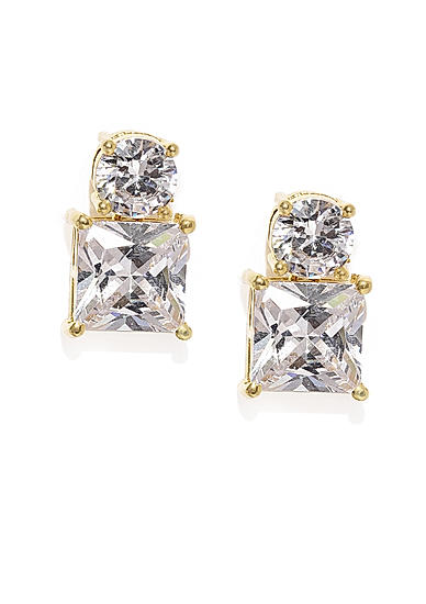 Gold-Toned Square Studs