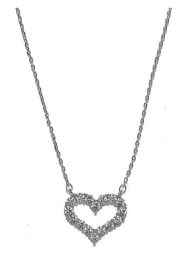 Silver-Toned Silver-Plated Embellished Necklace