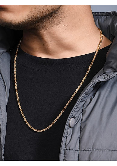 The Bro Code Gold Plated Casual Necklace for Men