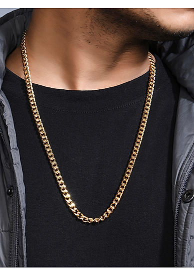 The Bro Code Gold Plated Linked Necklace for Men