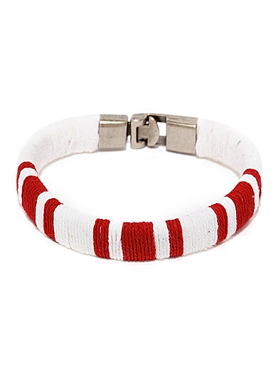 White and Red Bracelet Band