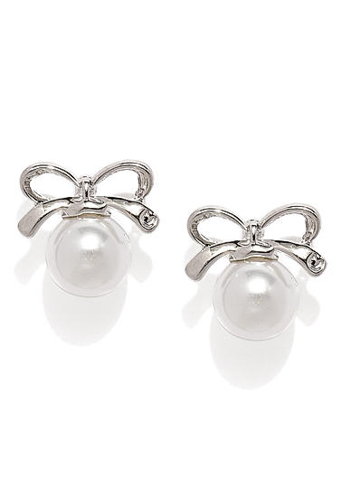White Pearl Stud Earring For Women