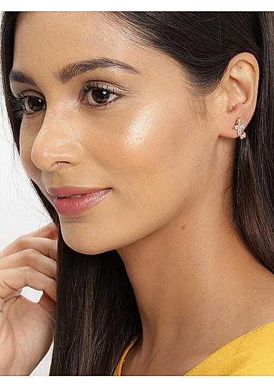 Gold-Plated Irrisa Floral Studs
