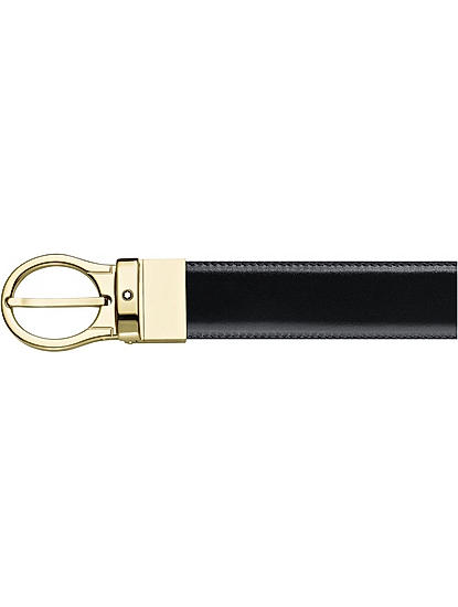 Classic Line 30 mmRevolving Oval Shiny Gold-Coated Pin Buckle