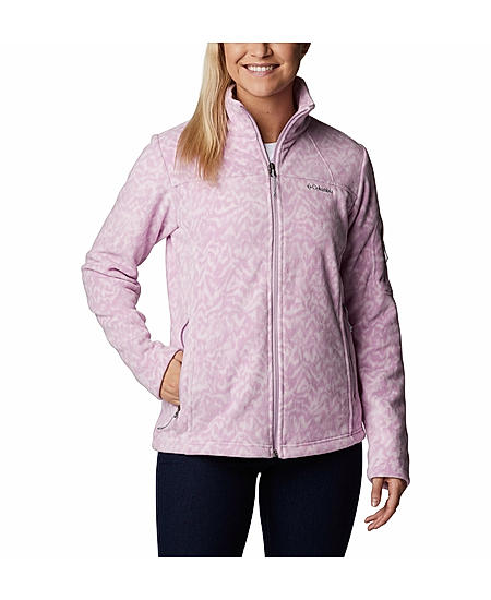 Columbia Women Purple Fast Trek Printed Jkt