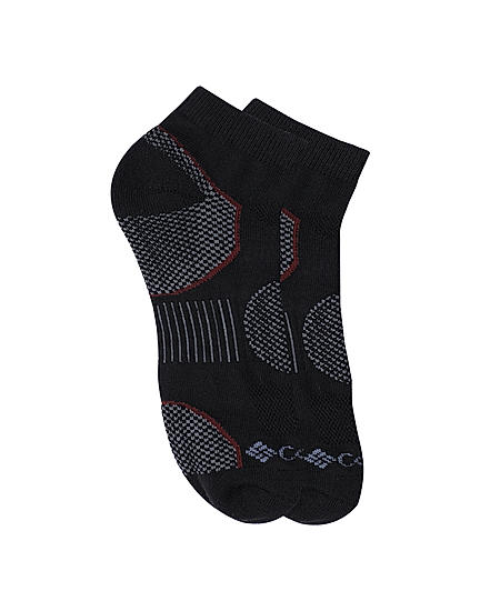 Columbia Men Black SOCKS MN 2P LOW CUT-BAL PT (2 Pairs)