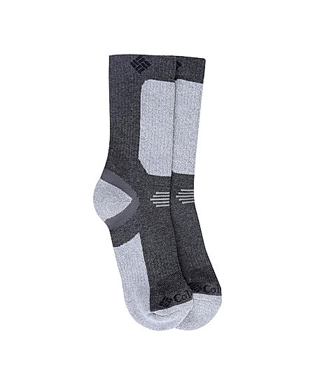 Columbia Unisex Grey SOCKS UX 1P HK-LTCROPCREW-SML (1 Pair)