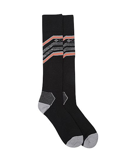 Columbia Unisex Black SOCKS UX 1P SKI OTC-SNOWDRF/M (1 Pair)