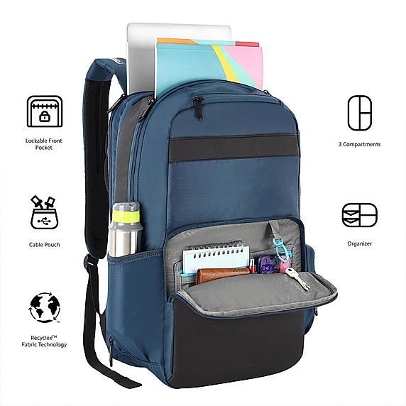 Buy Blue Segno 2.0 Backpack 02 (Expandable) Online at American ...