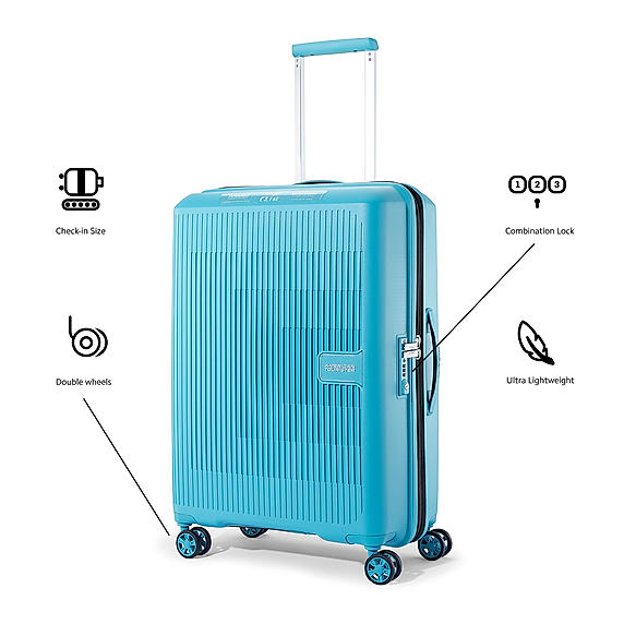 Buy Blue Aerostep Spinner Large (77 cm) Online at American Tourister ...