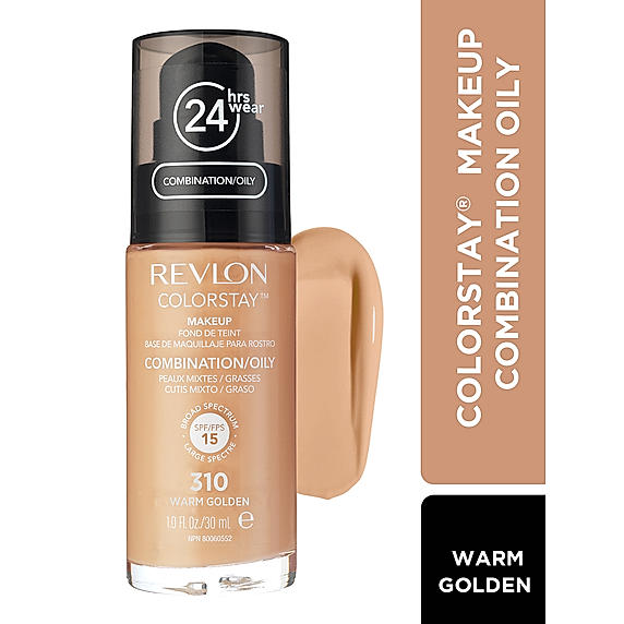 Revlon Colorstay Makeup For Oily To Combination Skin Spf 15 - (Warm Golden, 30ml)