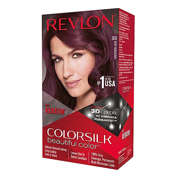 Revlon Colorsilk Hair Color with Keratin - (Deep Burgundy 3DB ,40 + 40ml)