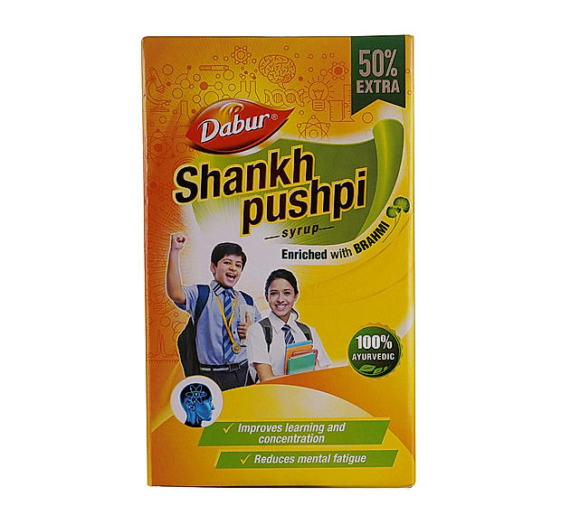 Dabur Shankhpushpi Syrup - (450ml + 225ml free)