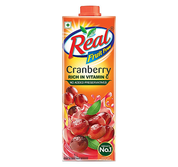 Real Fruit Power Cranberry Juice - 1L