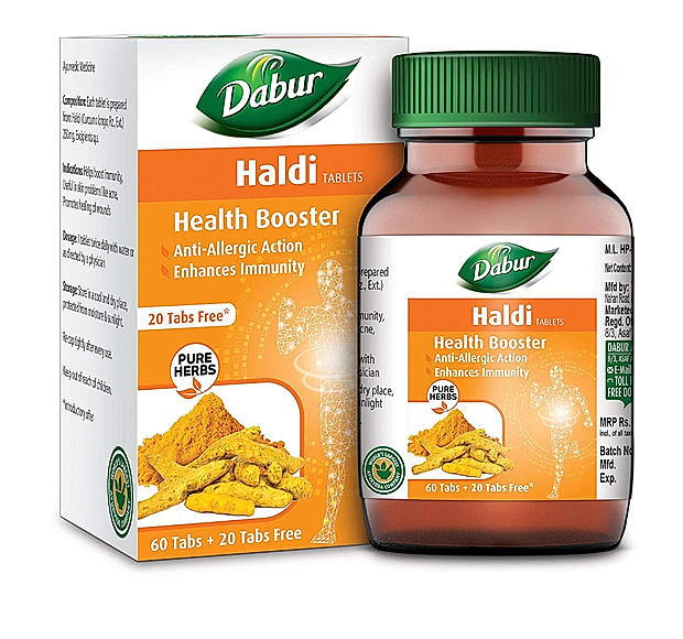 Dabur Haldi Tablet - (60 + 20 free)