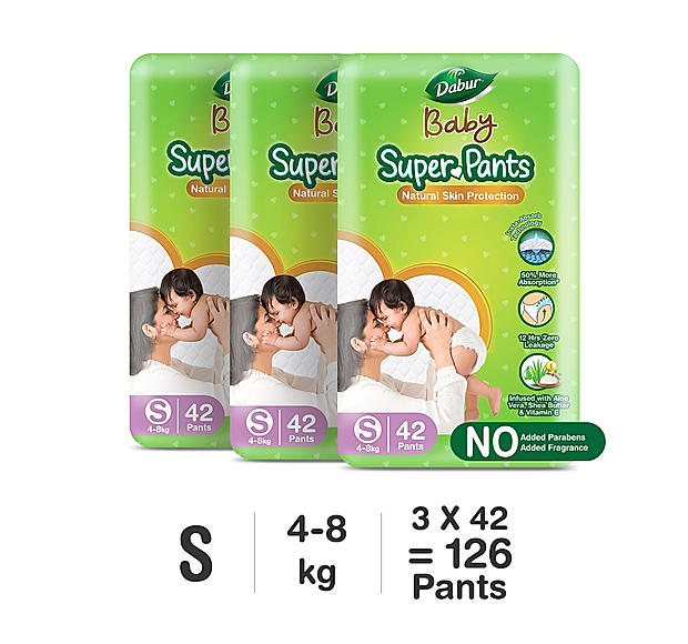 Dabur Baby Super Pants-Small 42 Pack (Pack of 3)