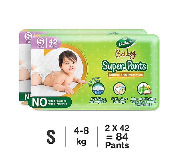 Dabur Baby Super Pants-Small 42 Pack (Pack of 2)