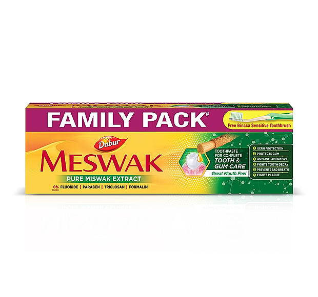 Dabur Meswak (200g+100g, Free Toothbrush)