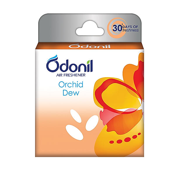 Odonil Bathroom Air Freshner Blocks, Orchid Dew - 48g