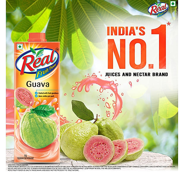 Real Pink Guava Juice - 1L