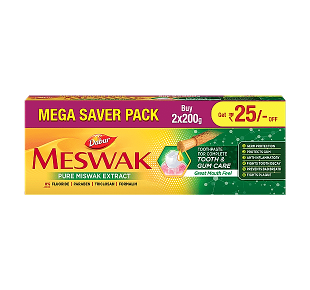 Dabur Meswak Toothpaste - 400g (200g x 2)