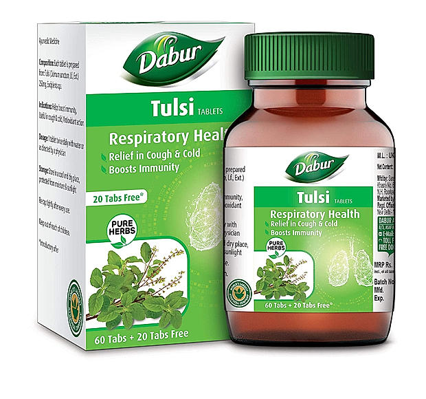 Dabur Tulsi Tablet - (60 + 20 free)