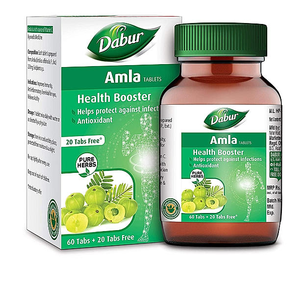 Dabur Amla Tablet - (60 + 20 free)