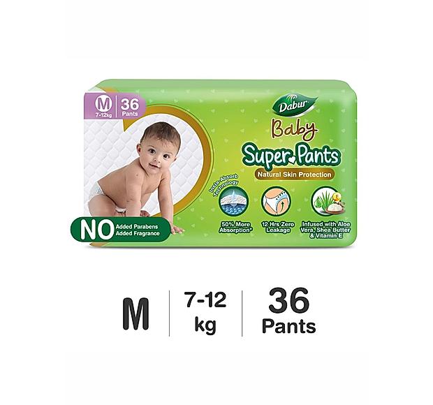 Dabur Baby Super Pants - Medium (Pack of 36)