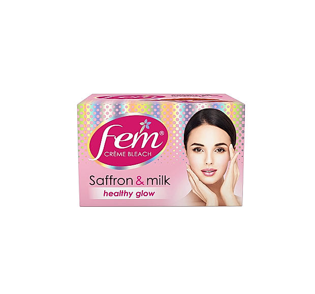 Fem Salon Professional Creme Bleach Saffron & Milk - 314.4g