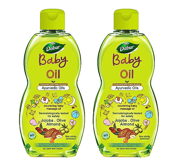 Dabur Baby Massage Oil 200ml (Pack of 2)