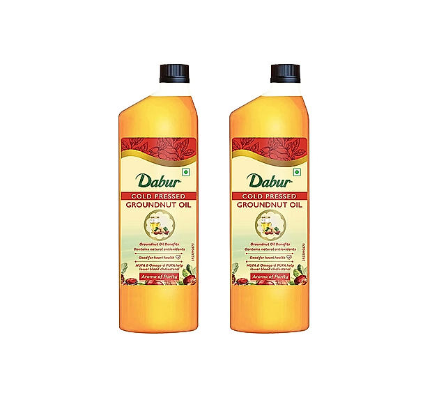 Pack of 2 Dabur Cold Pressed Groundnut Oil