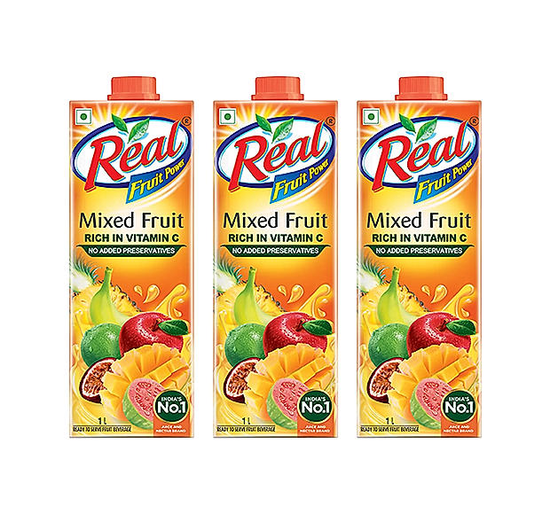 Pack of 3 Real Fruit Power Mixed Fruit 1L