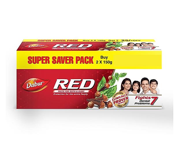 Dabur Red Toothpaste – 300g (150g x 2)