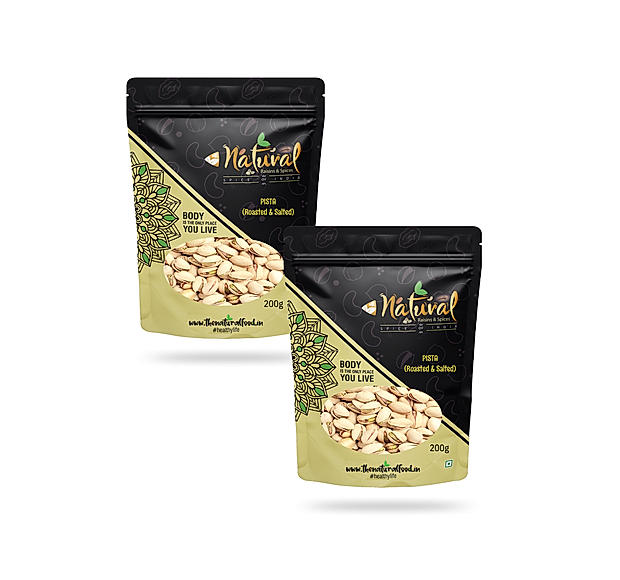 Pista Roasted & Salted (200 gm X 2 Combo Pack)