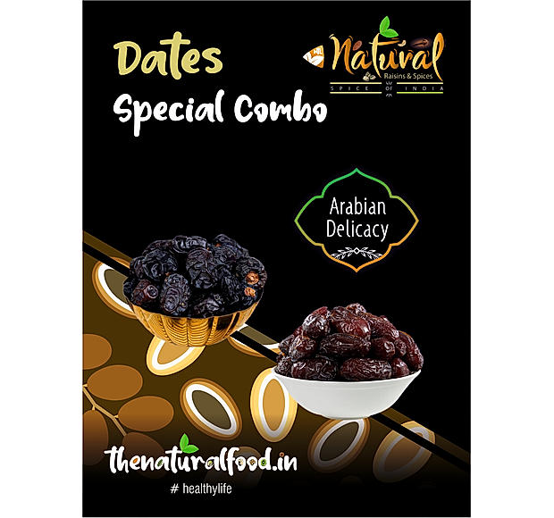 Dates Special Combo - Ajwa & Medjool (200 gm each Combo Pack)