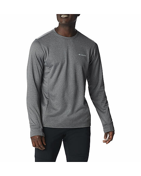 Columbia Mens Grey Omni-Wick Park View Crew Pullover