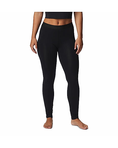 Columbia Womens Black Omni-Heat Reflective Midweight Stretch Thermal Bottom