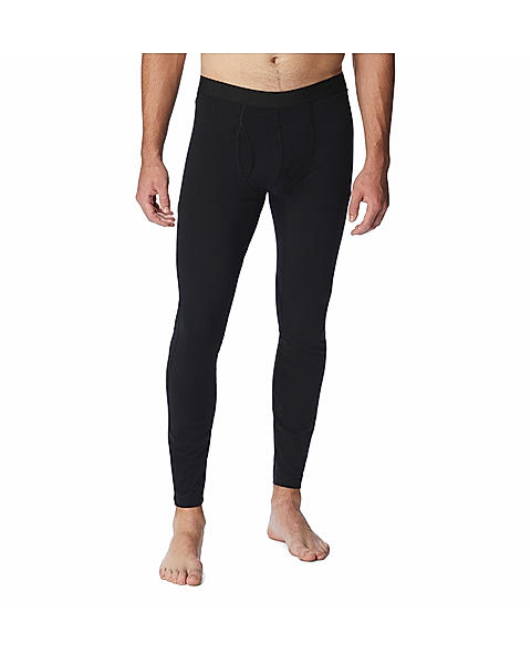 Columbia Mens Black Omni-Heat Reflective Midweight Stretch Thermal Bottom