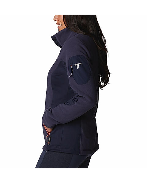 Columbia Womens Navy Omni-Wick Titan Pass 2.0 II Fleece Jacket