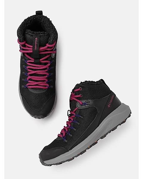 Columbia Women Black Trailstorm Mid Omni Heat Boots (Waterproof)