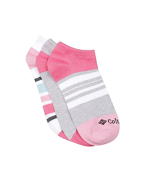 Columbia Women Pack of 3 Ankle Length Super Soft Polytam Colourblocked No Show Socks (Not Returnable)