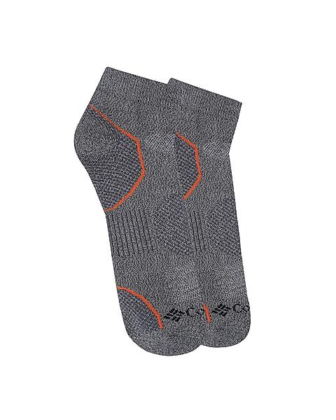 Columbia Men Grey Socks Mn Low Cut-Bal Pt (Pair of 2)