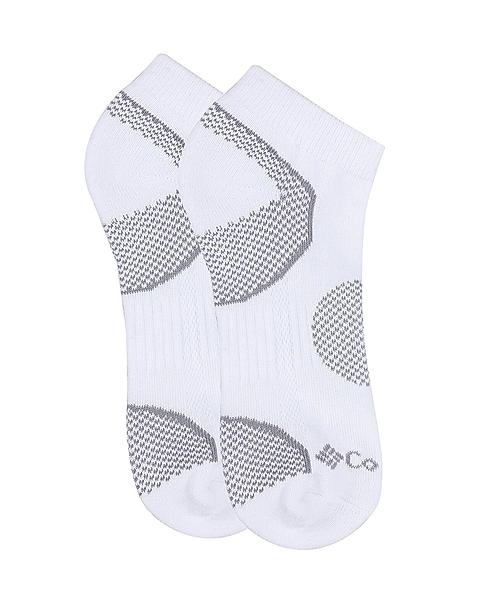 Columbia Women White Socks Wm Bal Pt Walk Locut (Pair of 2) (Not Returnable)