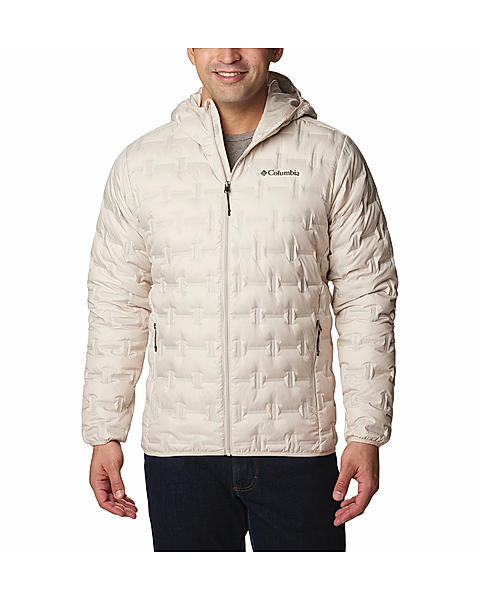 Columbia Mens Beige Omni-Heat Reflective Delta Ridge Down Jacket